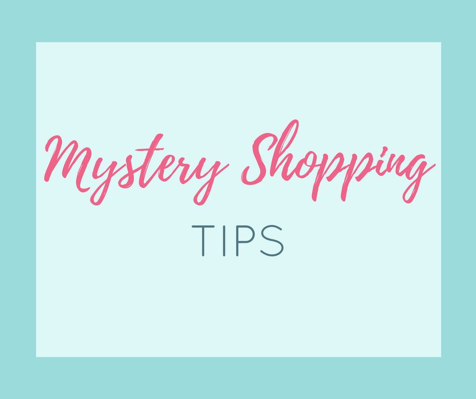 mystery shopping tips